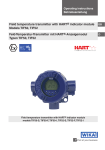 Field temperature transmitter with HART® indicator module