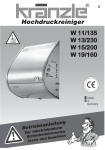 W 11/135 W 13/230 W 15/200 W 19/160 Hochdruckreiniger