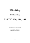 Wills Wing T2 / T2C 136, 144, 154