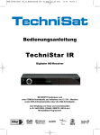 TECHNISAT TechniStar IR - Bedienungsanleitung
