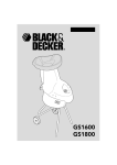 GS1600 GS1800 - Black & Decker Service Technical Home Page