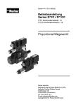 Proportional-Wegeventil Betriebsanleitung Serien D*FC / D