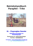 Betriebshandbuch 1 Parapfeil - Trike - UL