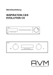 Betriebsanleitung C8/9 - AVM Audio Video Manufaktur