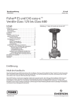 Fisherr ES und EAS easy-et Ventile Class 125 bis Class 600