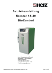 Betriebsanleitung firestar BioControl 18-40 Deutsch