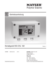 Schaltgerät SG-CSL 102 - Mayser Sicherheitstechnik