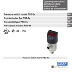 Druckschalter Typ PSD-3x Pressure switch model