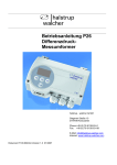 Betriebsanleitung P26 Differenzdruck- Messumformer