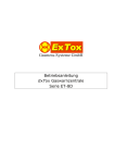 Betriebsanleitung ExTox Gaswarnzentrale Serie ET-8D