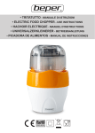 electric food chopper - use instructions • universalzerkleinerer