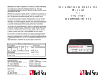 Installation & Operation Manual for Red Sea's WaveMaster Pro