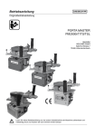 PORTA MASTER PM2000i/T/TS/TSL Betriebsanleitung