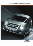 FORD TRANSIT Betriebsanleitung