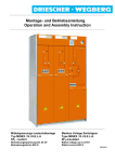 Montage- und Betriebsanleitung Operation and Assembly Instruction