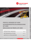 PROFILE GRINDER GP 4000
