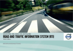 Road and traffic information system (rti)volvo s60, v60, xc60