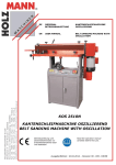kos 2510n kantenschleifmaschine oszillierend belt sanding machine