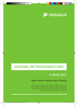 Pegasus E-Bike Bedienungsanleitung