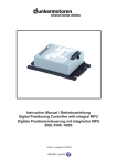 Instruction Manual / Betriebsanleitung Digital Positioning Controller