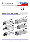 Betriebsanleitung Handpumpen ZPH und HM