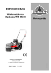 Betriebsanleitung Wildkrautbürste Herkules WB 350 H Motorgeräte