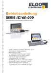 Betriebsanleitung SERIE IZ16E-000