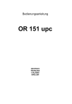OR 151 upc - UPC Cablecom