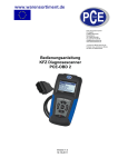 Bedienungsanleitung KFZ Diagnosescanner PCE