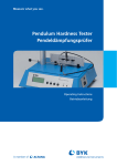Pendulum Hardness Tester Pendeldämpfungsprüfer
