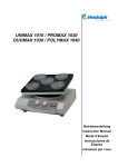 unimax 1010 / promax 1020 duomax 1030 / polymax 1040