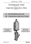 514 OPERATING INSTRUCTIONS Angle Seat Globe Valve