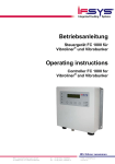 Betriebsanleitung Operating instructions