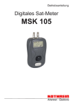 9363895a, Betriebsanleitung Digitales Sat-Meter MSK
