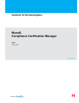 Novell Compliance Certification Manager 3.6.2