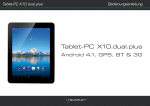Tablet-PC X10.dual.plus Bedienungsanleitung