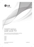 LED LCD TV - Manual und bedienungsanleitung.