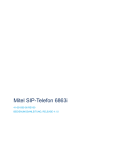 Mitel 6863i SIP Phone Release 4.1.0 User Guide