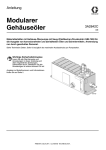 3A2842C Modular Box Lubricator, Instructions, German