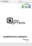 OPTIMA ADMINISTRATOR-HANDBUCH