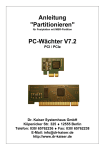 Installationsanleitung PC-Wächter Partitionieren