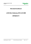 Benutzerhandbuch LON DALI-Gateway DR