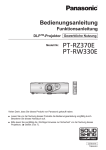 Handbuch Panasonic PT-RW330
