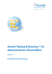 von Acronis Backup & Recovery 10