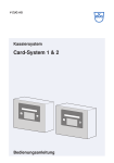 Kassiersystem Card-System 1 & 2 - V-Zug