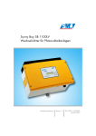 Sunny Boy SB 1100LV - SMA Solar Technology AG