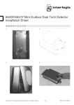 6920P/6921P Mini Outdoor Dual Tech Detector Installation Sheet
