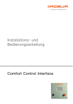 und Bedienungsanleitung Comfort Control Interface