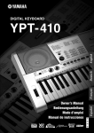 YPT-410 Owner's Manual