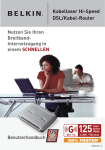 Kabelloser Hi-Speed DSL/Kabel-Router